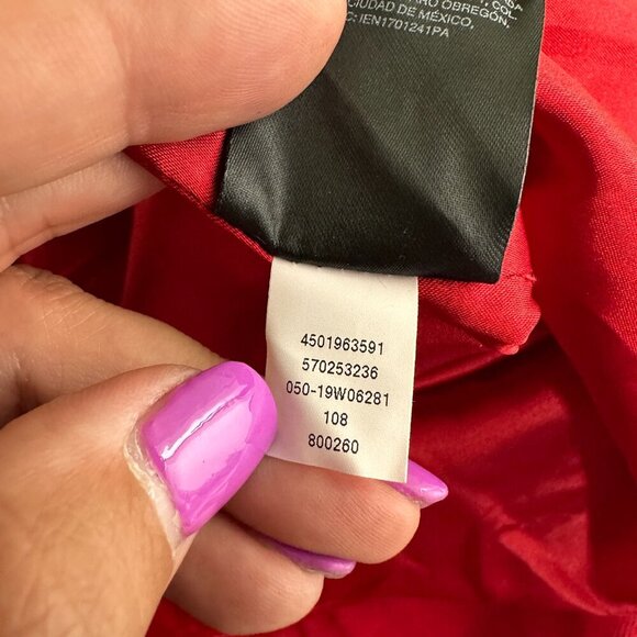 2/$30 WHBM Three Quarter Flare Sleeve Aline Dress Roman Red 4 #9990 - Picture 9 of 12